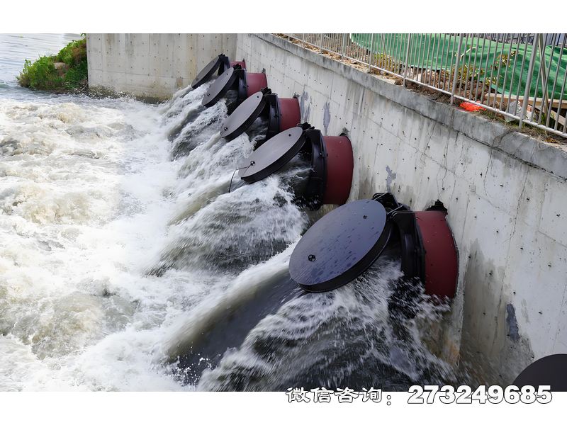 大城海水堤防拍门